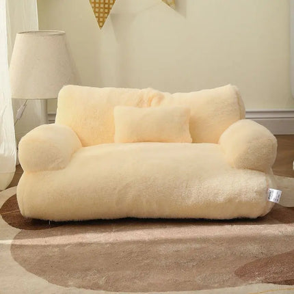 Dog Couch, Plush Cat Bed with Non Slip Bottom – image 8