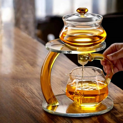 Glass Teapot with Infuser, Tea Infuser Teapot with Magnetic Filtration – image 4