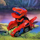 Transformable Dinosaur LED Car Toy with Remote Control for Interactive Learning 0