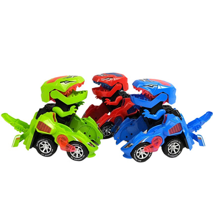 Transformable Dinosaur LED Car Toy with Remote Control for Interactive Learning 1