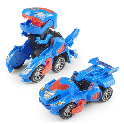 Transformable Dinosaur LED Car Toy with Remote Control for Interactive Learning 4