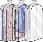Transparent Garment Covers | Waterproof PEVA Storage Bags with Side Zippers | Organize Suits and Dresses 0