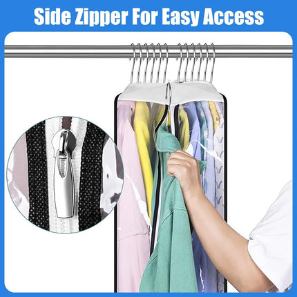 Transparent Garment Covers | Waterproof PEVA Storage Bags with Side Zippers | Organize Suits and Dresses 6