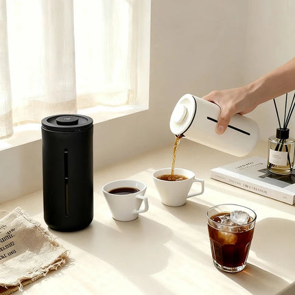 TravelBrew | Compact French Press Coffee Maker with Stainless Steel Filter | Portable Design for On-the-Go Brewing 1