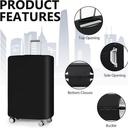 TravelGuard | 3-Piece Stretchable Luggage Cover Set with Anti-Tear Protection | Dustproof Design for Ultimate Suitcase Safety 3