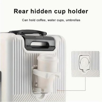 TravelMate | Hard Shell Carry-On with USB Ports & Cup Holder | TSA-Approved for Secure Travel 1