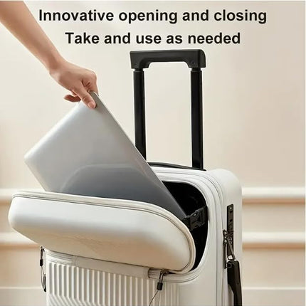 TravelMate | Hard Shell Carry-On with USB Ports & Cup Holder | TSA-Approved for Secure Travel 2