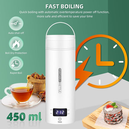TravelMate | Portable Electric Kettle with Intelligent Temperature Control | Compact 1L Water Boiler for Hot Beverages 5