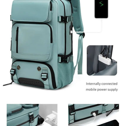 TravelMax | Waterproof Travel Backpack with USB Port & Shoe Compartment | Organized Design for Stress-Free Travel 4