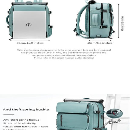 TravelMax | Waterproof Travel Backpack with USB Port & Shoe Compartment | Organized Design for Stress-Free Travel 5