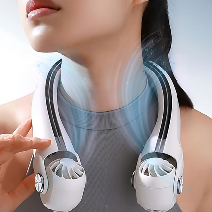 Travel Breeze | Portable Neck Fan with Dual Cooling Heads | Lightweight Design for Ultimate Comfort 0