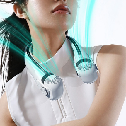 Travel Breeze | Portable Neck Fan with Dual Cooling Heads | Lightweight Design for Ultimate Comfort 6