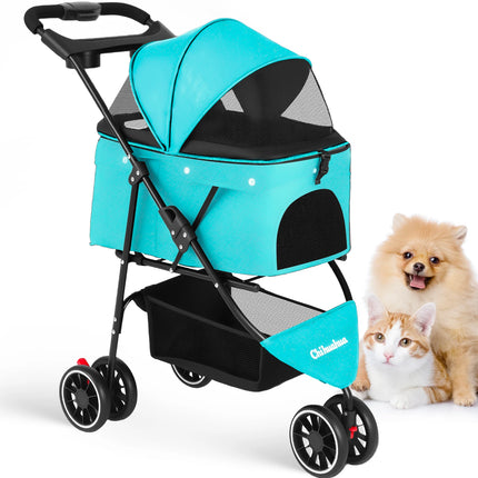Travel Buddy | Pet Stroller for Small Dogs & Cats with Water-Resistant Fabric | Lightweight & Foldable Design for Easy Travel 10