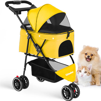 Travel Buddy | Pet Stroller for Small Dogs & Cats with Water-Resistant Fabric | Lightweight & Foldable Design for Easy Travel 11