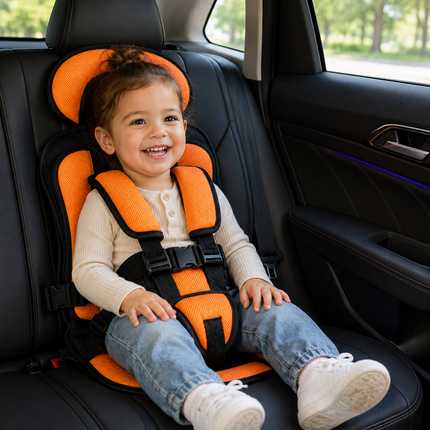 Travel Buddy | Portable Booster Car Seat with 5-Point Harness | Foldable Design for Easy Transport 16