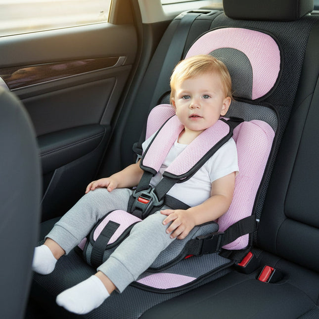 Travel Buddy | Portable Lightweight Car Seat with Adjustable Harness | Safe & Comfortable Travel for Kids 0