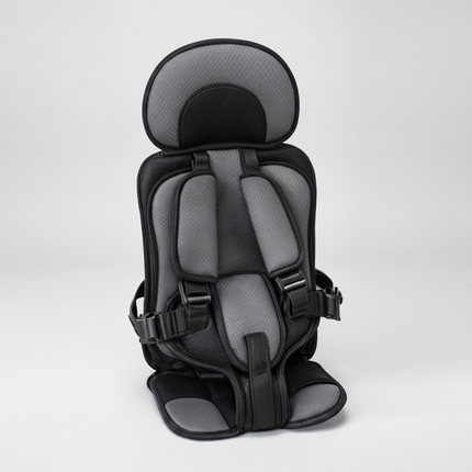 Travel Buddy | Portable Booster Car Seat with 5-Point Harness | Foldable Design for Easy Transport