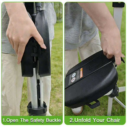 Travel Companion | Foldable Walking Stick with Seat & Adjustable Height | Lightweight Design for Outdoor Comfort 1