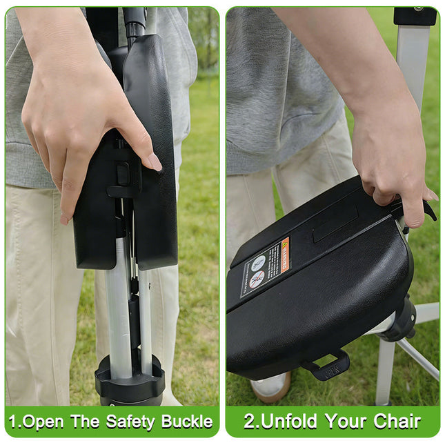 Travel Companion | Foldable Walking Stick with Seat & Adjustable Height | Lightweight Design for Outdoor Comfort 1