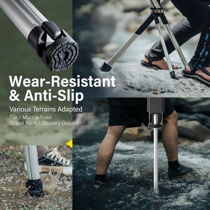 Travel Companion | Foldable Walking Stick with Seat & Adjustable Height | Lightweight Design for Outdoor Comfort 4