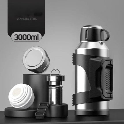 Travel Companion | Insulated Thermos Water Bottle with Durable Design | Keeps Drinks Hot & Cold for Hours 0