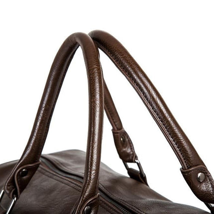 Travel Companion | Leather Duffel Bag with Spacious Design | Lightweight Carry-On for Comfortable Travel 8