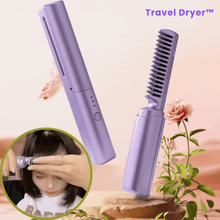 Cordless Hair Straightener Comb, Ceramic Hair Straightener, Rechargeable Hair Styler, Electric Hot Comb for Beard