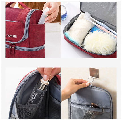 Travel Essentials | Large-Capacity Hanging Toiletry Bag with Multiple Compartments | Water-Resistant Design for Organized Packing 3