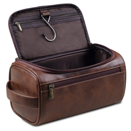 Travel Essentials | Premium Leather Toiletry Bag with Ample Storage | Stylish Organizer for Travelers 0