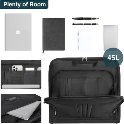 Travel Garment Bag | Foldable Waterproof Suit Organizer with 45L Capacity | Lightweight Design for Wrinkle-Free Travel 3
