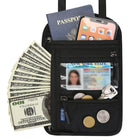 Travel Neck Pouch | RFID Blocking Passport Holder with Water-Resistant Design | Secure Storage for Valuables 0
