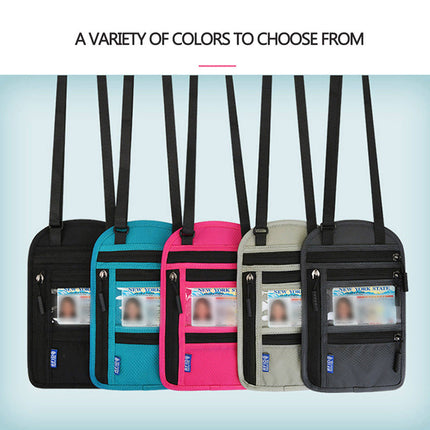 Travel Neck Pouch | RFID Blocking Passport Holder with Water-Resistant Design | Secure Storage for Valuables 5