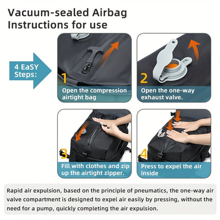 Travel Vacuum Backpack Set | Space-Saving Compression with Durable Material | Organized Packing Solution for Effortless Travel 8
