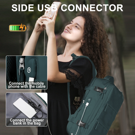 Traveler's Companion | Durable Backpack with USB Charging Port | Water-Resistant Design for Outdoor Adventures 4