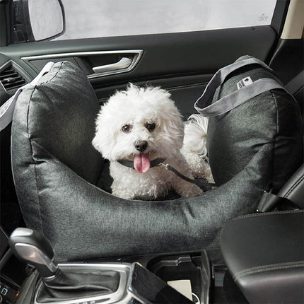 Travelpup | Dog Seat Bed with Adjustable Safety Straps | Comfortable and Secure Car Rides 0