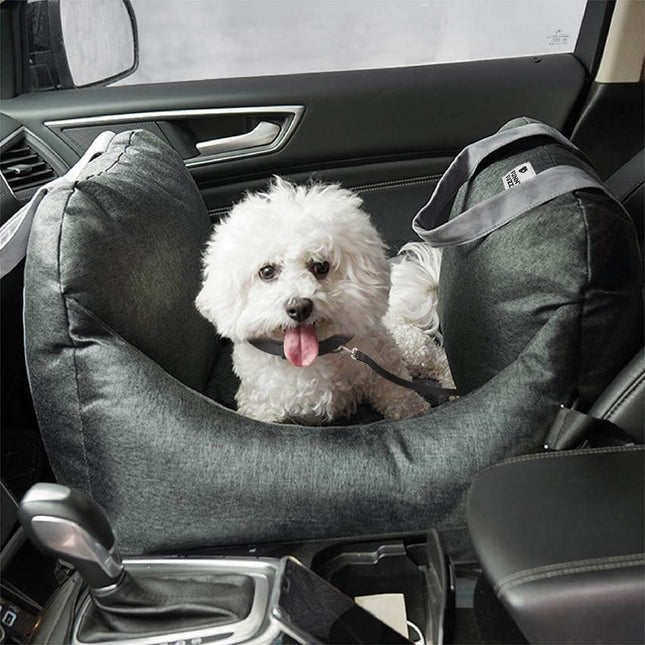 Travelpup | Dog Seat Bed with Adjustable Safety Straps | Comfortable and Secure Car Rides 0