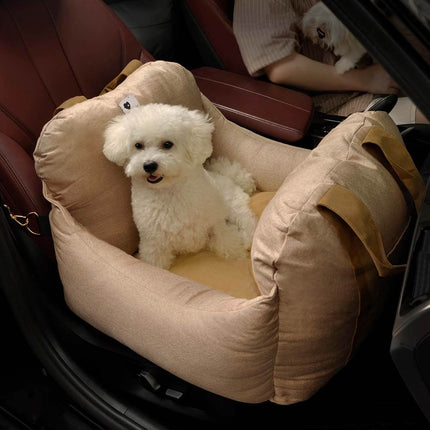 Travelpup | Dog Seat Bed with Adjustable Safety Straps | Comfortable and Secure Car Rides 2
