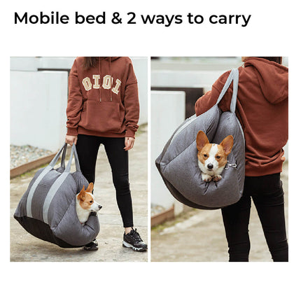 Travelpup | Dog Seat Bed with Adjustable Safety Straps | Comfortable and Secure Car Rides 4
