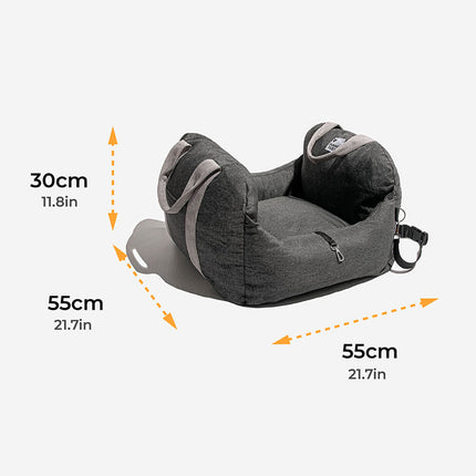 Travelpup | Dog Seat Bed with Adjustable Safety Straps | Comfortable and Secure Car Rides 7