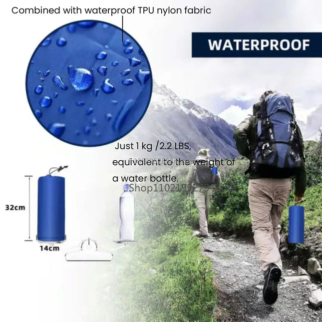 TrekBreeze | Self-Inflating Camping Sleeping Pad with Integrated Foot Pump | Ultralight & Waterproof for Maximum Comfort 1