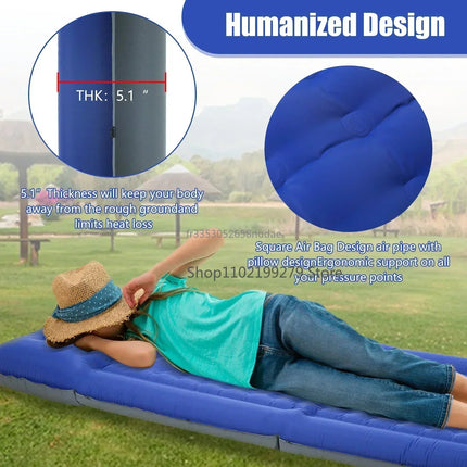 TrekBreeze | Self-Inflating Camping Sleeping Pad with Integrated Foot Pump | Ultralight & Waterproof for Maximum Comfort 5