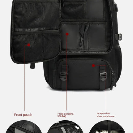 TrekX Expand | 60L Travel Backpack with Water-Repellent Fabric | Ergonomic Design for Comfort 4