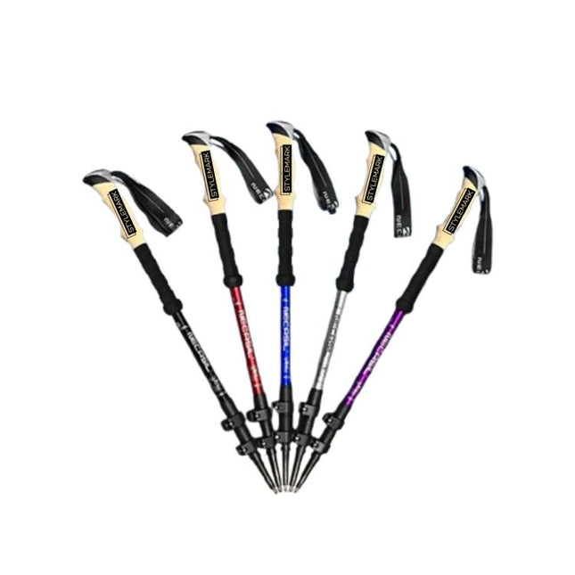 Trekking Poles | Lightweight Hiking Poles with Anti-Shock System | Ergonomic Cork Grip for Joint Relief 1