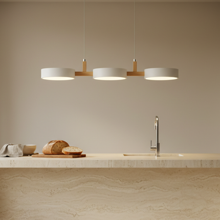 Trestle | Linear Pendant Light with Staggered Metal Shades | Scandinavian Design for Modern Spaces 7