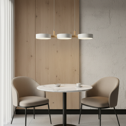 Trestle | Linear Pendant Light with Staggered Metal Shades | Scandinavian Design for Modern Spaces 8