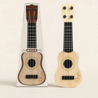 Kids Guitar Toy, Mini Guitar with Four Strings, Toy Guitar with Wood Grain Finish, Musical Educational Toys for Children