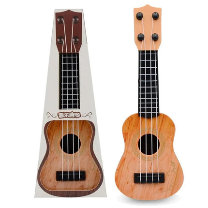 Kids Guitar Toy, Toy Guitar with Wood Grain Finish