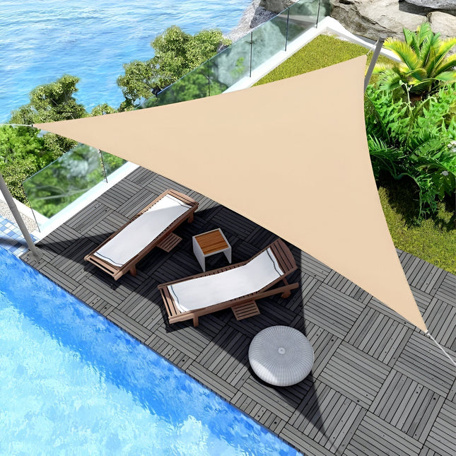 TriBlocker | Sun Shade Sail with Waterproof Design & UV Protection | Stylish Outdoor Shades for Comfort 0