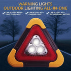 Triangular Emergency Light | COB LED Work Light with Power Bank Function | Versatile Safety Signal for Car Repairs and Camping 0