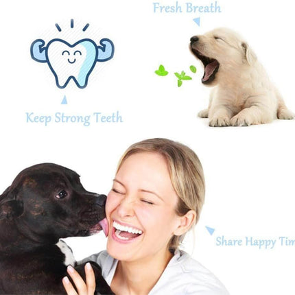 Triangular Pet Toothbrush | 2-Piece Set for Tartar Control & Fresh Breath 1